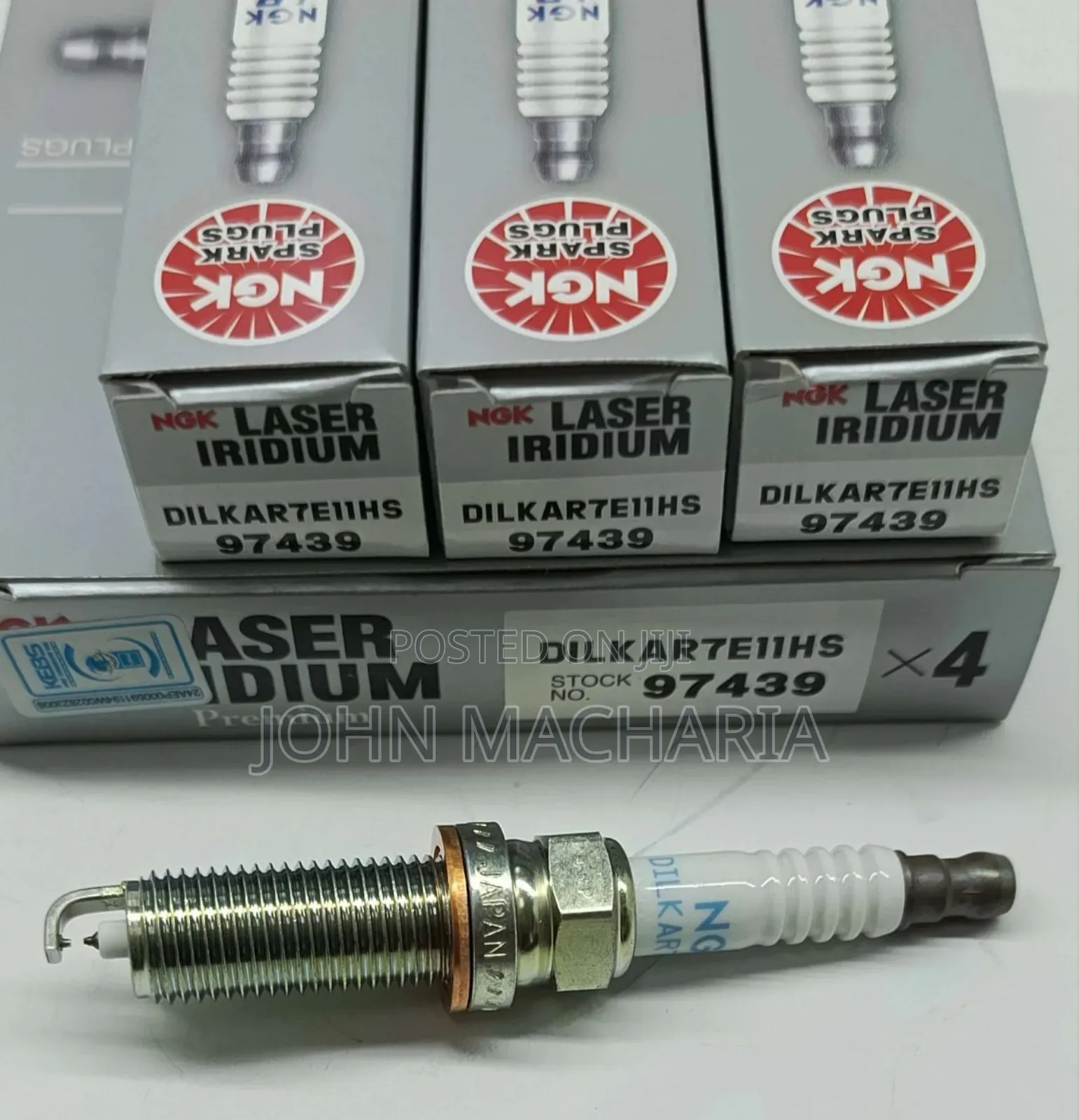 Genuine Laser Iridium Sparkplugs Part No. Dilkar7e11hs, 97439 for Note