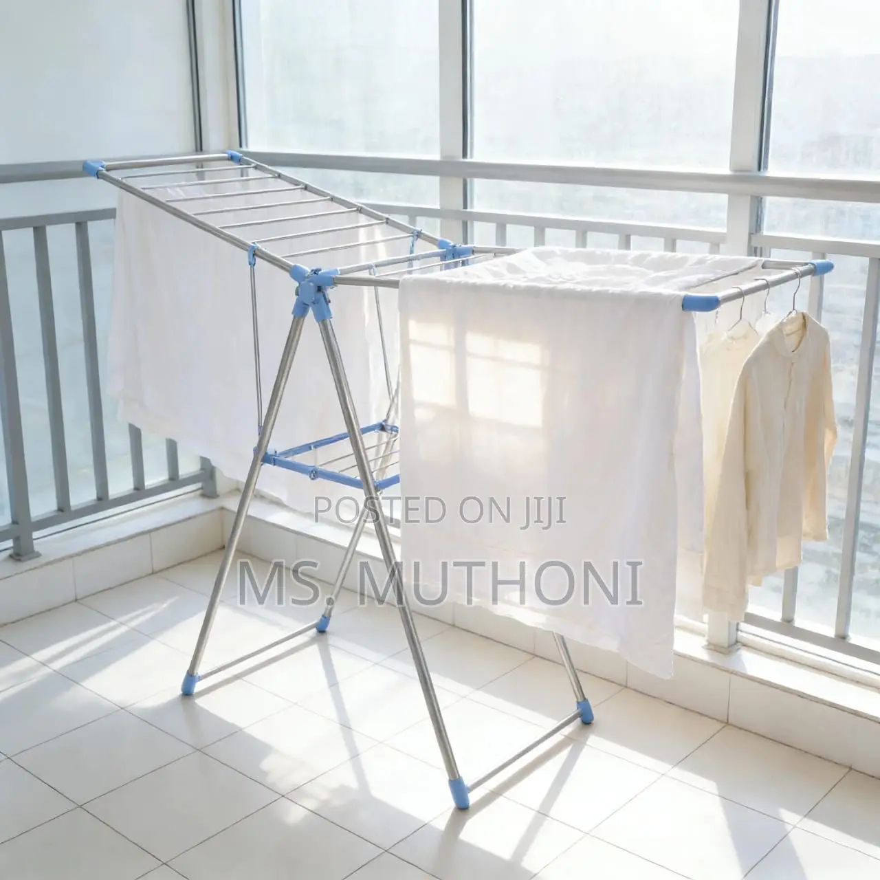 Foldable/ Big Size Portable Stainless Steel Cloth Drying Rack*