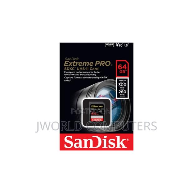 Sandisk Extreme Pro SDHC and SDXC Uhs-Ii Card Up to 280mb/S - 64gb