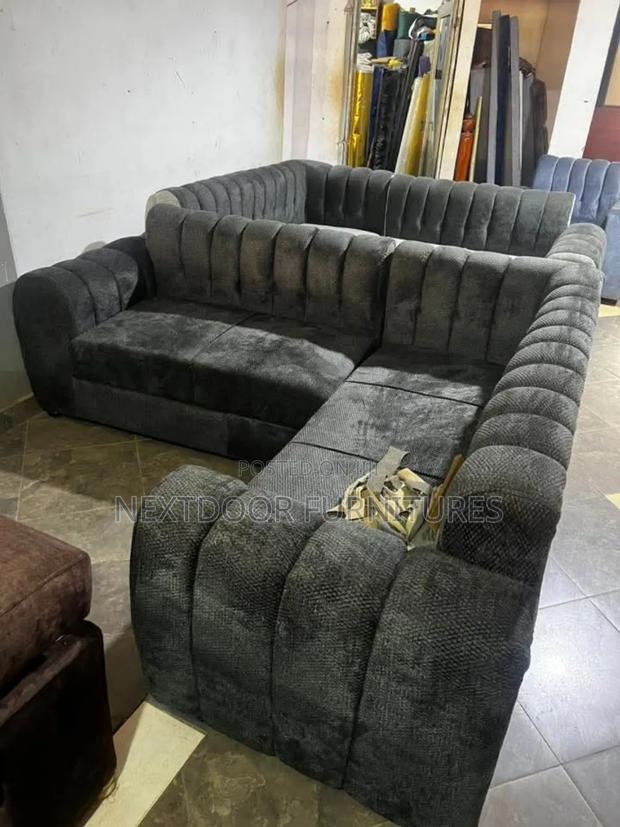 Black L Shaped Sofa