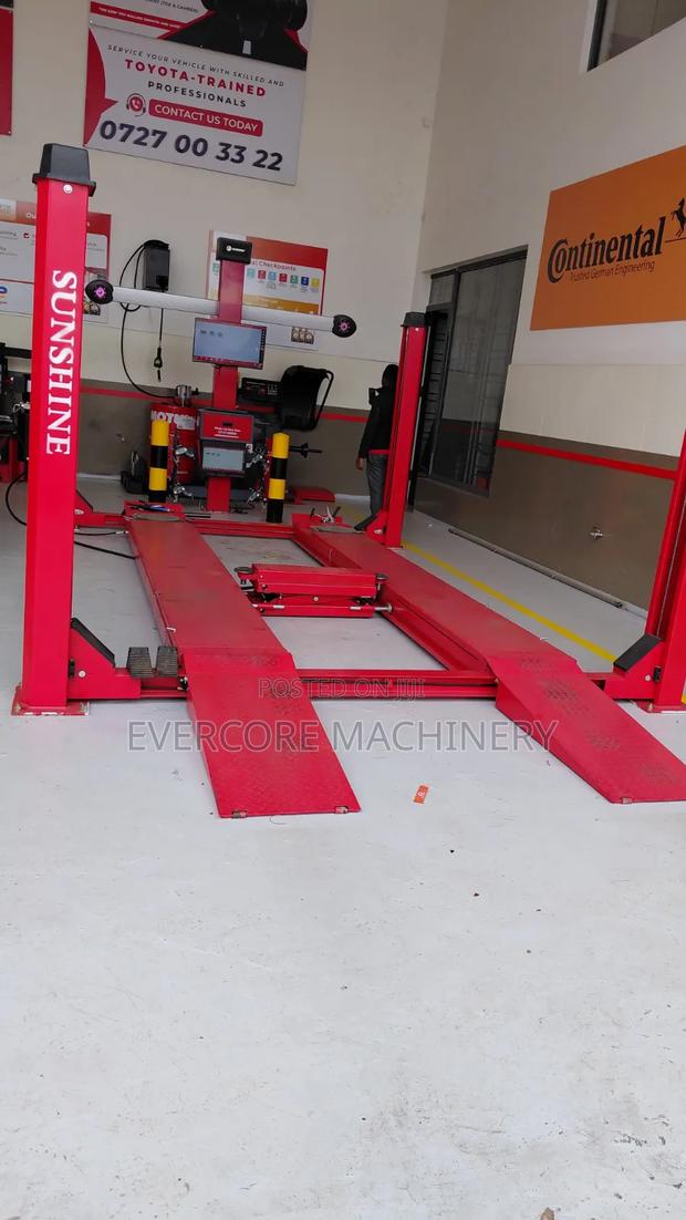 Heavy Duty 3d Wheel Alignment Machine With 4 Post Lift.