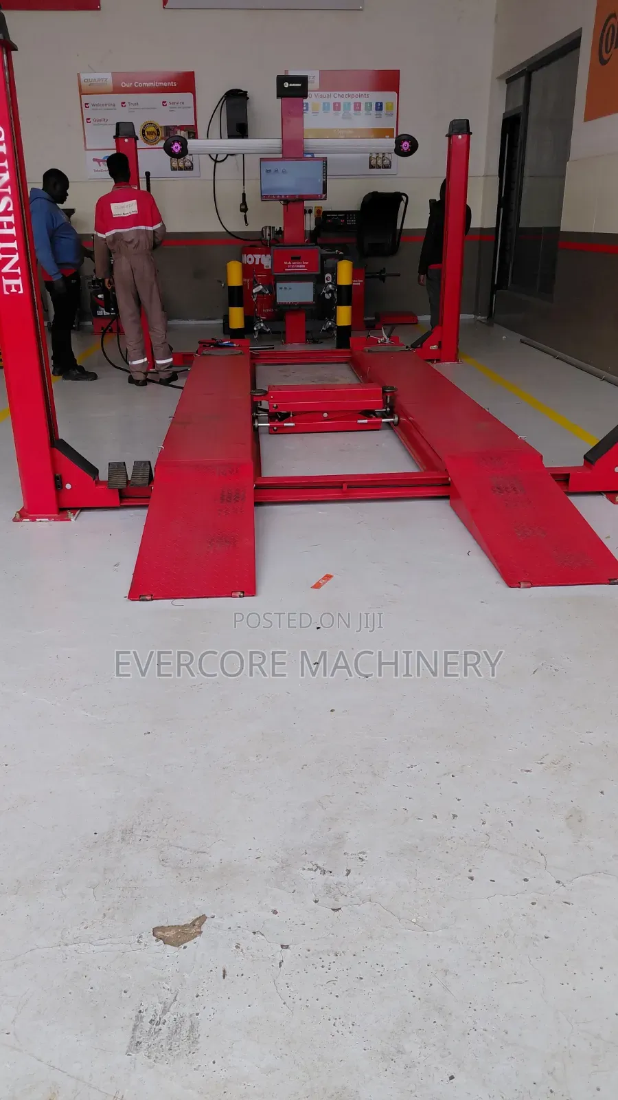 Heavy Duty 3d Wheel Alignment Machine With 4 Post Lift.