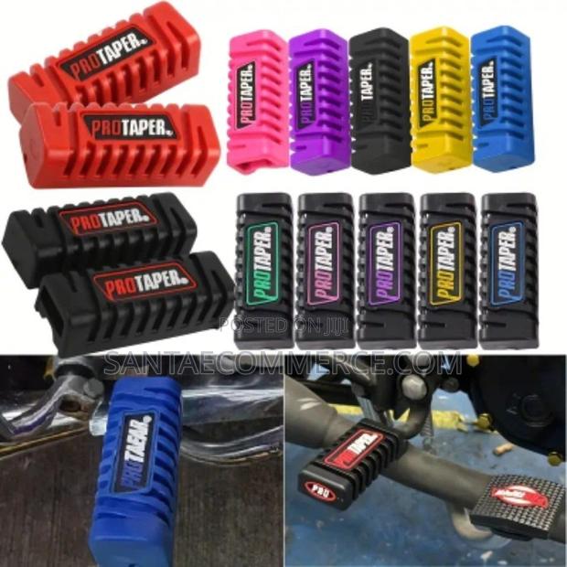 Universal Rubber Front Motorcycle Footrest. - main view