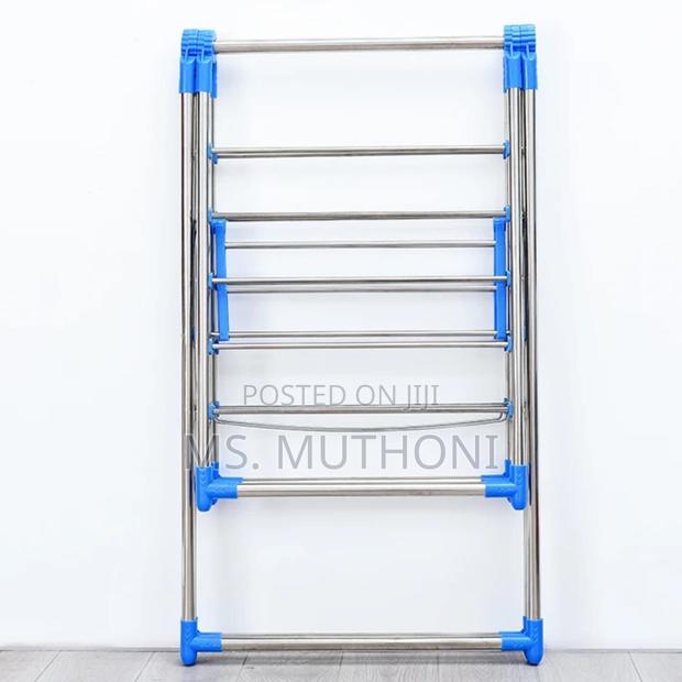 Adjustable Strong Portable Stainless Steel Cloth Drying Rack - thumbnail 2