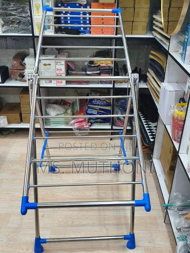 Adjustable Strong Portable Stainless Steel Cloth Drying Rack - thumbnail 3