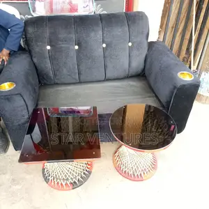 Black 2 Seater Sofa