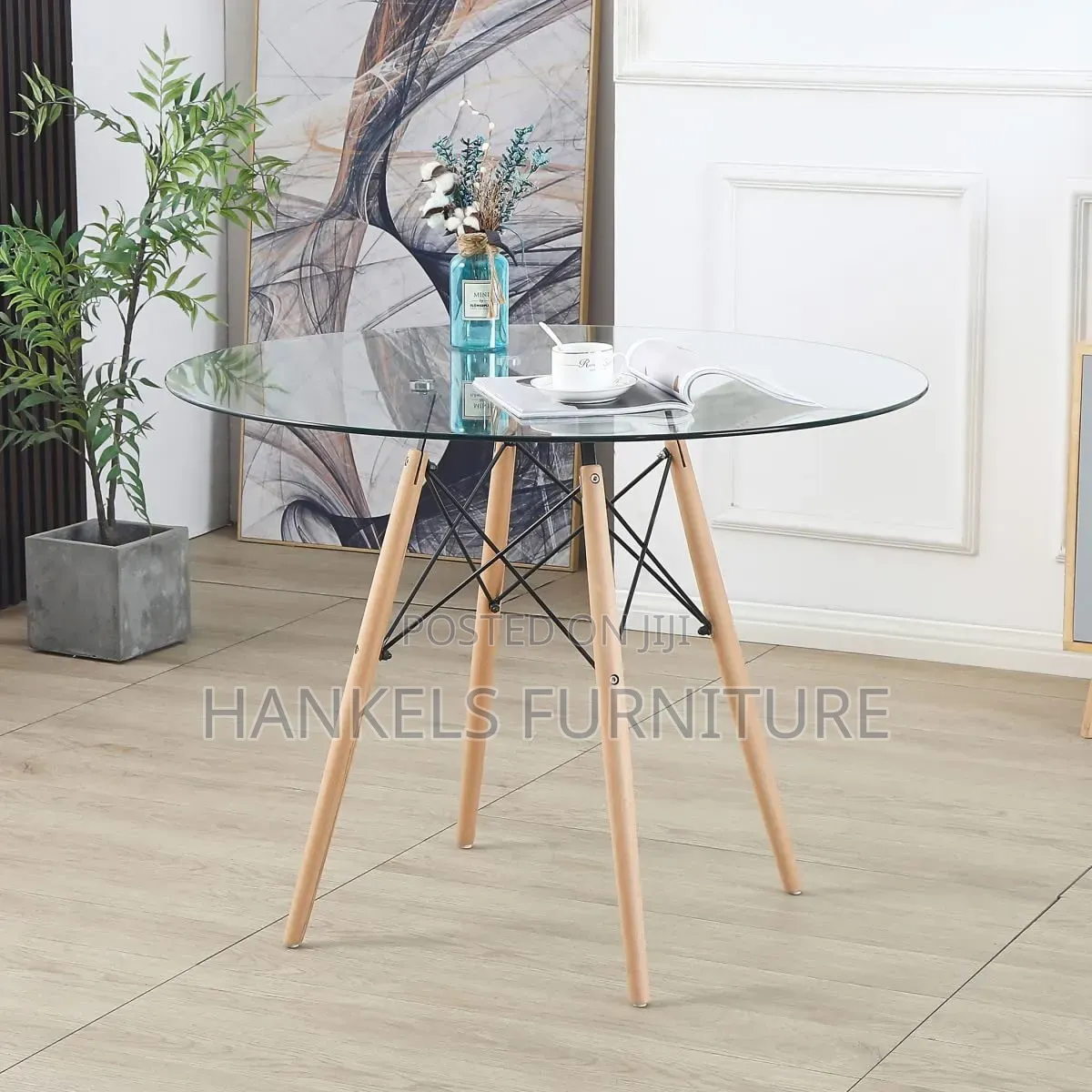 Modern Round Glass Center Table – Stylish Coffee Table Design