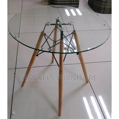Round Glass Top Dining Table – Elegant Dining Room Centerpiece