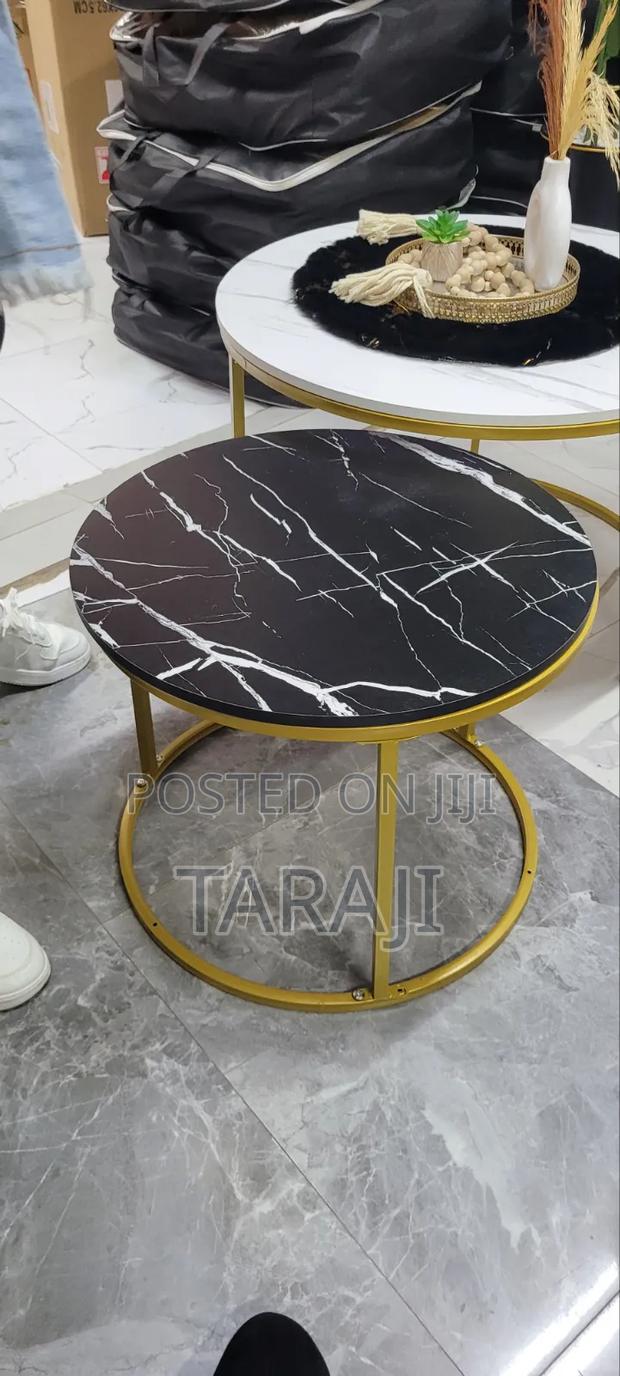 ​Modern Nesting Coffee Table Set - Elegant Marble Effect - thumbnail 6