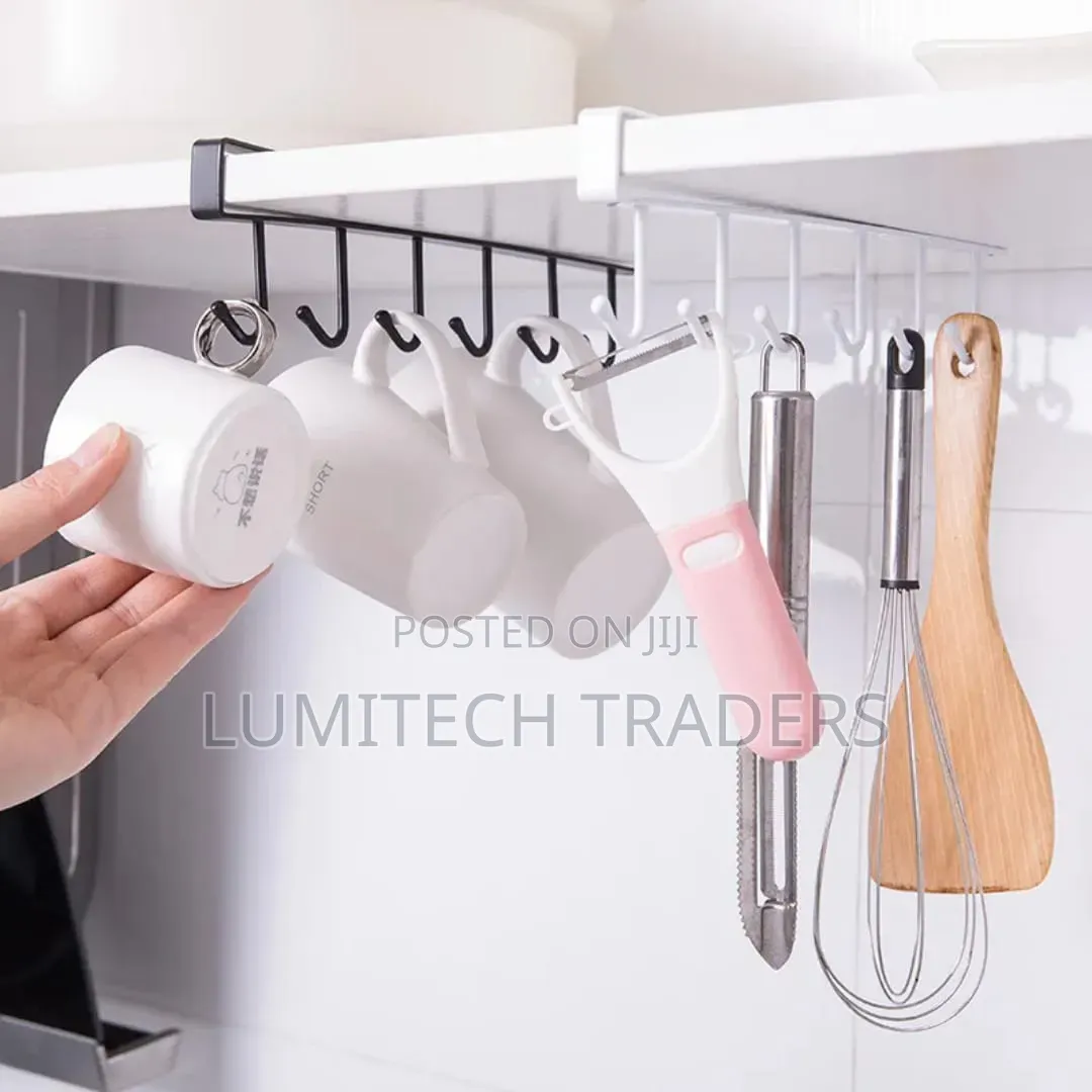  *New Arrivals* 
Undershelf Multipurpose Hooks Organiser - Black