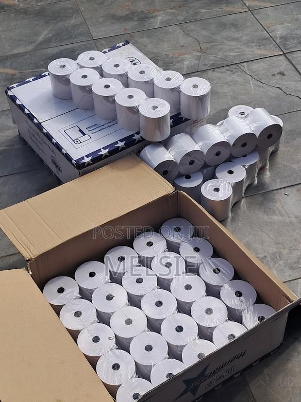Long-Length 80mm Thermal Rolls for Continuous Printing - main view