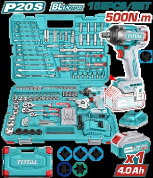 152 PCS Cordless Impact Wrench Tools Set