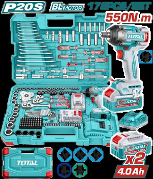 172 PCS Cordless Impact Wrench Tools Set