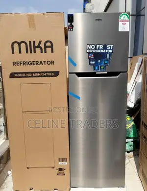 247 Litres Mika Fridge Double Door Refrigerator