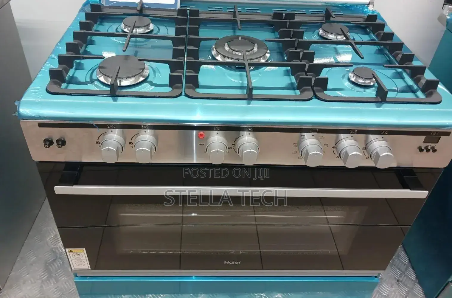 60*90 Haier 5 Gas Standing Cooker With Electric Oven and Wok Burner