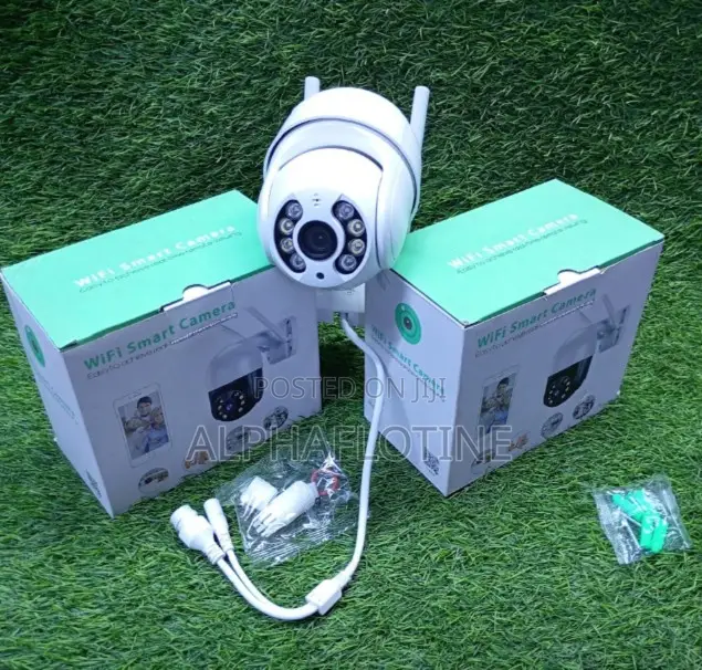 Single Lens Wifi Indoor Camera With 2.4ghz Wifi and Rj45 Lan Cable