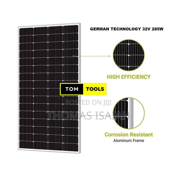German Technology 32v 285w Monocrystalline Solar Panel