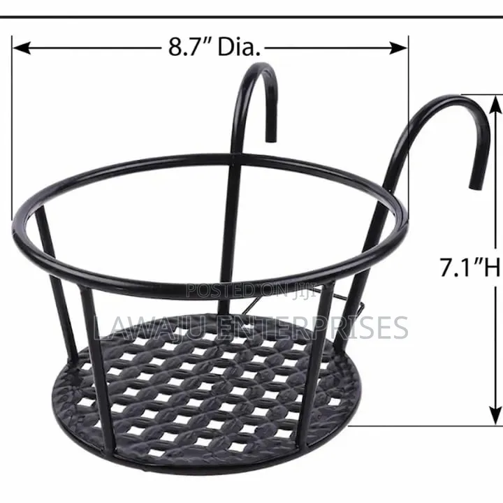 Over-the-Rail Plant Basket
