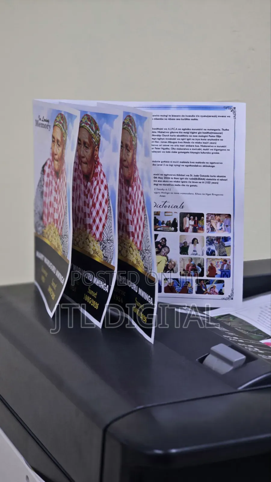Express Eulogy Printing Services