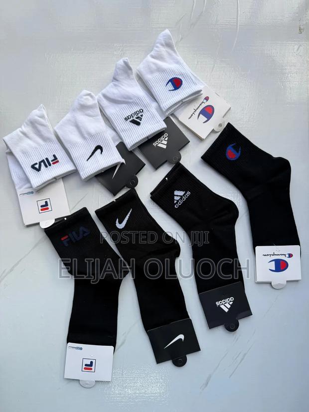 Quality Designer Socks ,Black and White