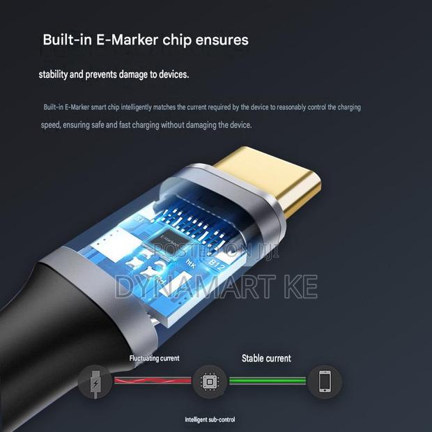 Type C to Type C 100w 10gbps Display Laptop Cable Pd 3.1 E-Marker - thumbnail 2