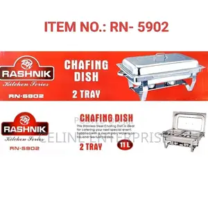 Rashnik Double Tary Chafing Dish Double Tray
