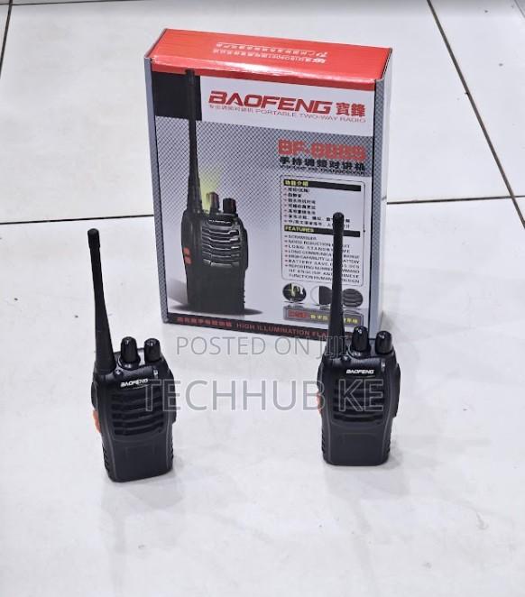 Baofeng Bf-888s Walkie Talkie Pair Long Range Two Way Radio