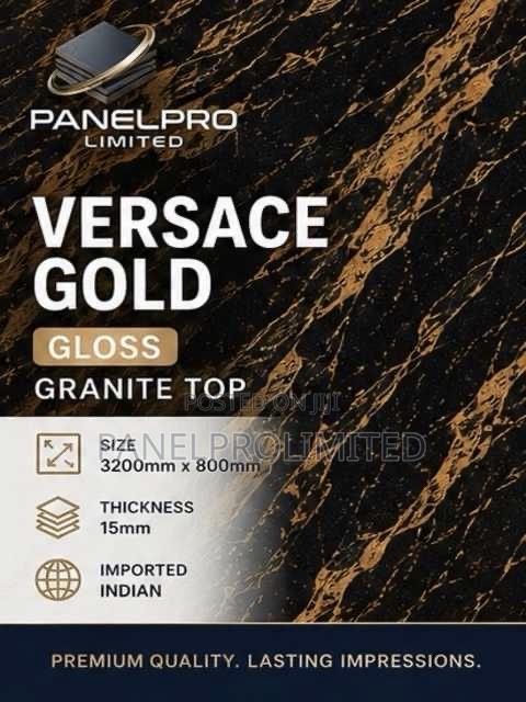 Versace Gold Gloss Granite Top (Kitchen Tops)