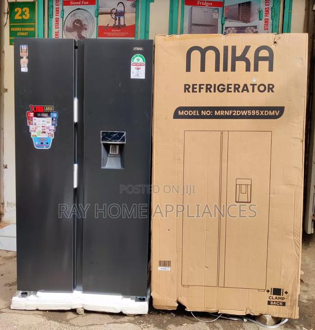 Mika Fridge 595litres Side by Side No Frost With Dispenser - main view