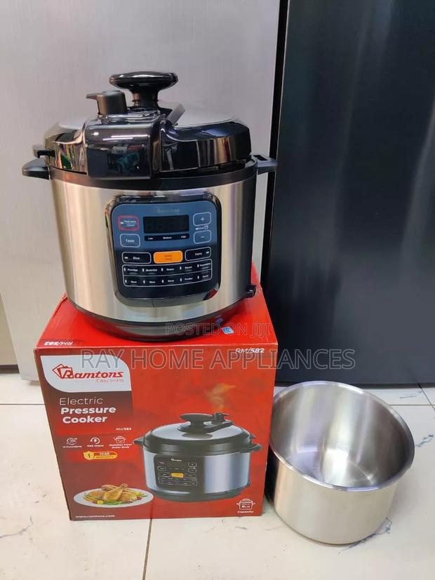 Ramtons Pressure Cooker With Stainless Steel Pot 6litres