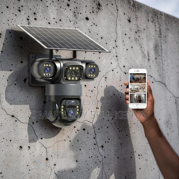 Functional Security System 20mp 4g PTZ Triple Lens Solar Camera - main view