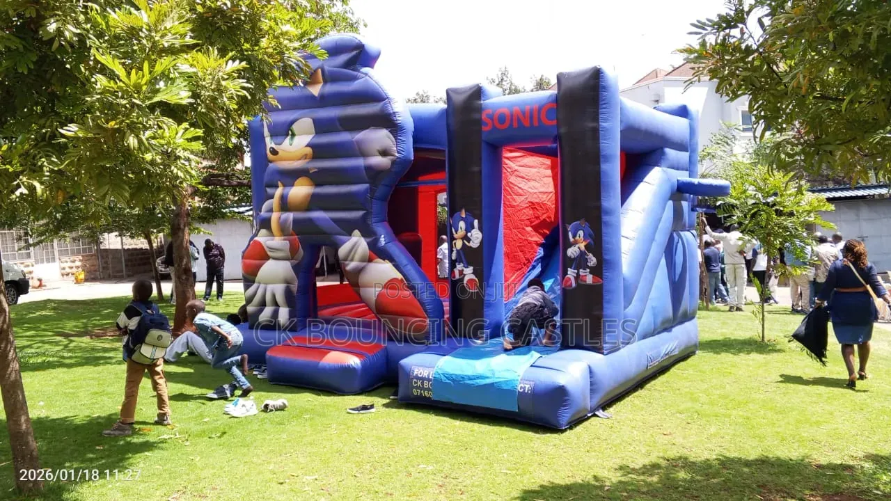 Sonic Bouncy Castles Now Available For Hire