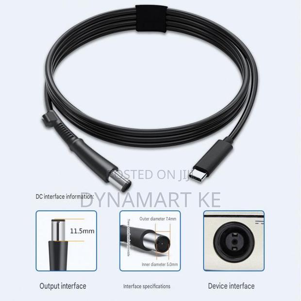 7.4*5.0hpusb C to Hp 7.4x5.0mm Laptop Charging Cable Pd 65w 20v 3a