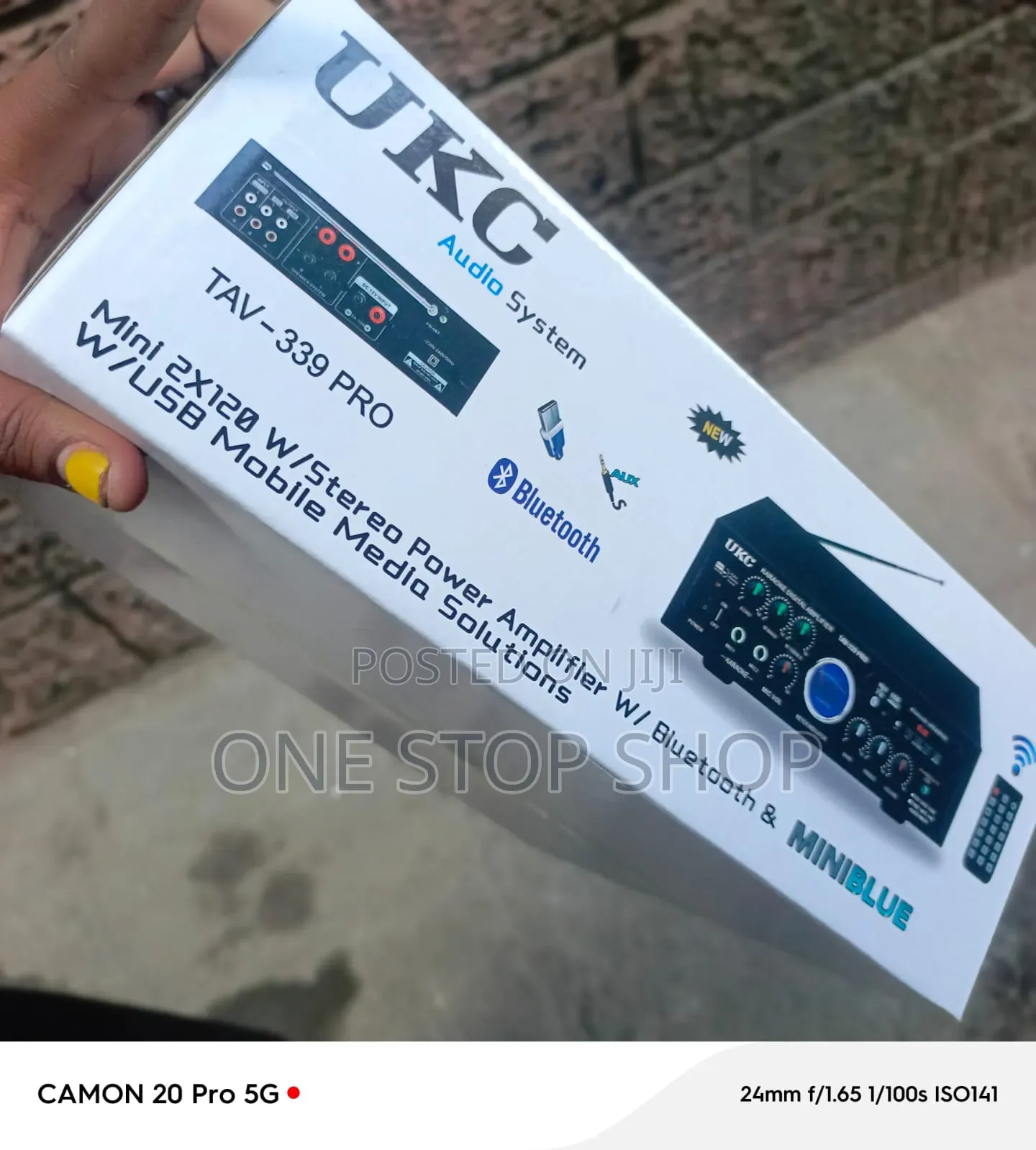 Ukc Amplifier With Bluetooth Streaming,Usb Port Fm Radio Functionalit