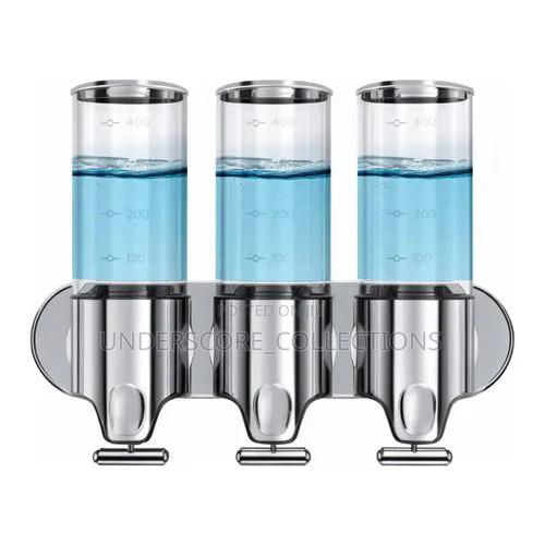 Generic Wall-Mounted, 3-Chamber Soap Dispenser