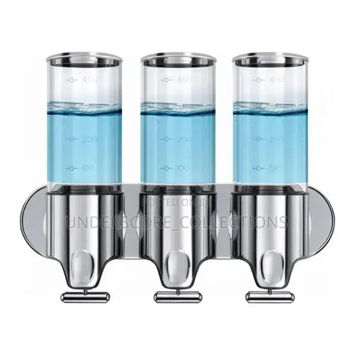 Generic Wall-Mounted, 3-Chamber Soap Dispenser