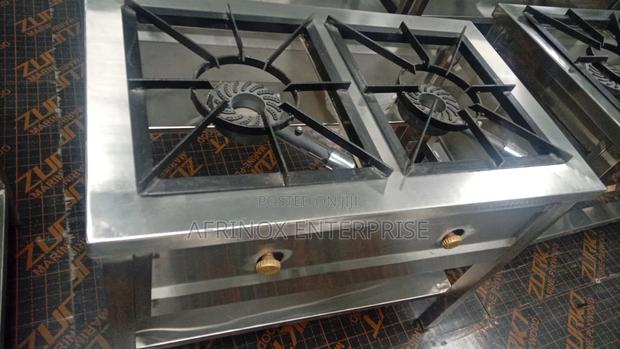 Gas Cooker Two Burner, Stainless Steel