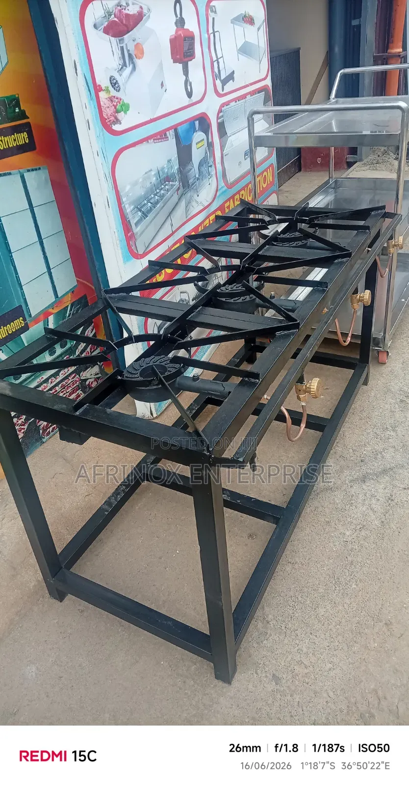 Three Burners Commercial Stove