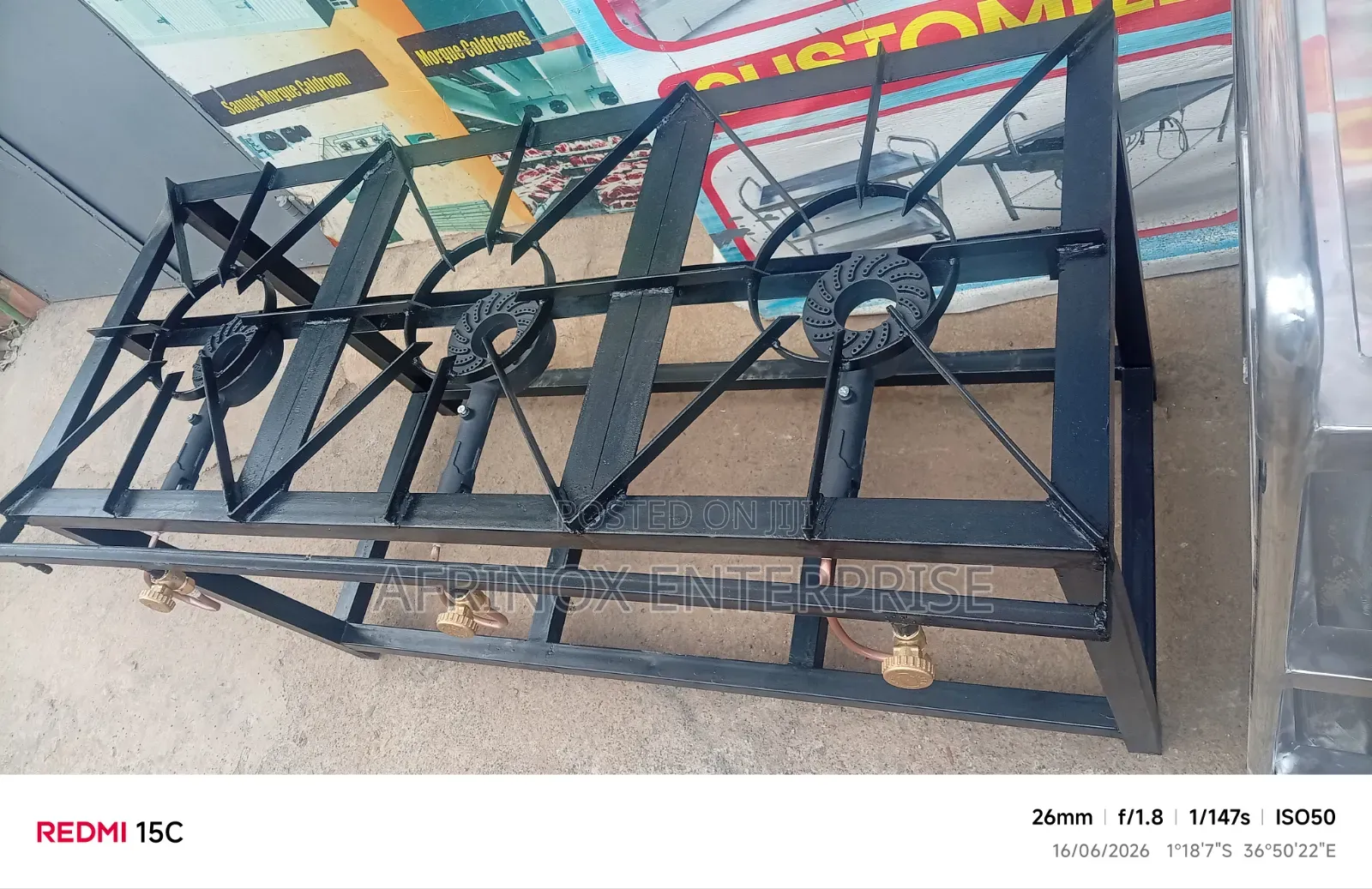 Kitchen Pro Gas Burner, Three Burners
