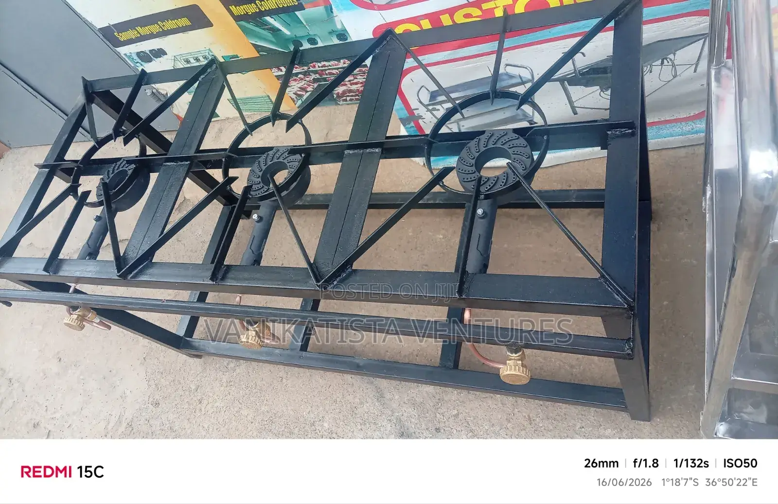 Kitchen Pro Gas Burner, Three Burners