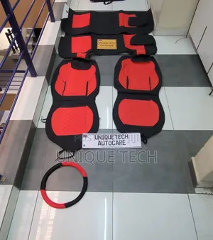 Full Set Crown Leather Seat Covers 5 Seater