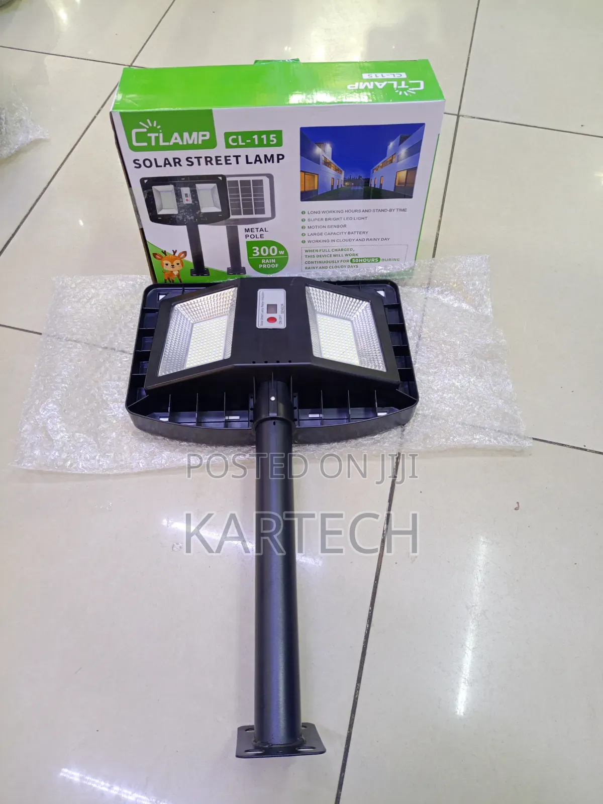 Ctlamp Cl-115 Waterproof 300w Outdoor Security Solar Street Light