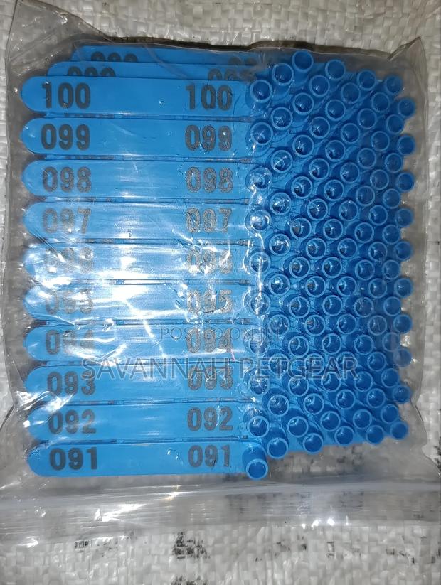 100 Pieces Numbered Plastic Livestock Ear Tags Used For Identification