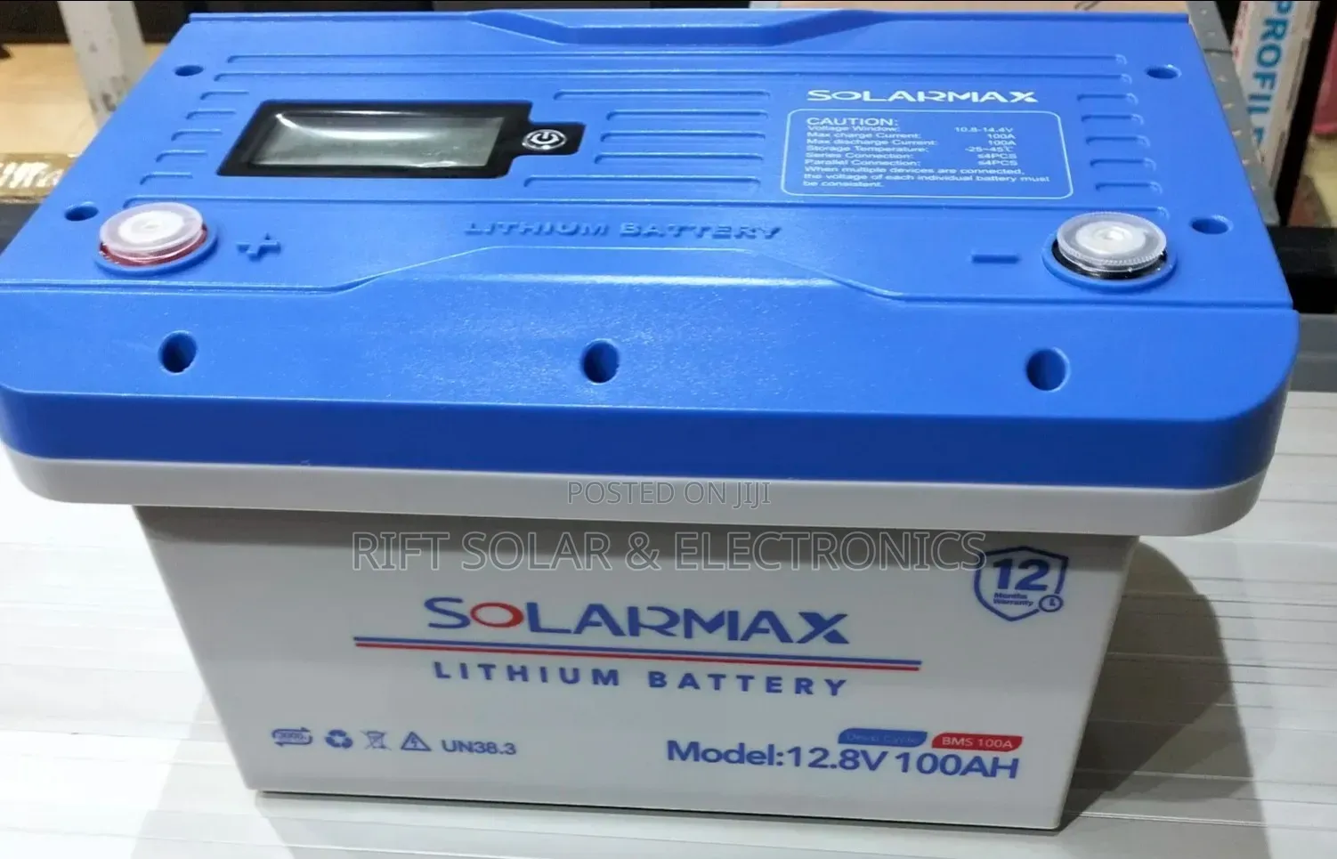 100ah - 12v Lithium Ion Solar Battery Top Grade With Display