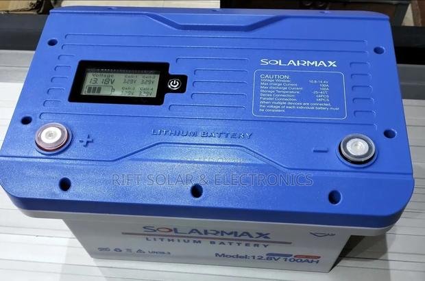 100ah - 12v Lithium Ion Solar Battery Top Grade With Display - main view