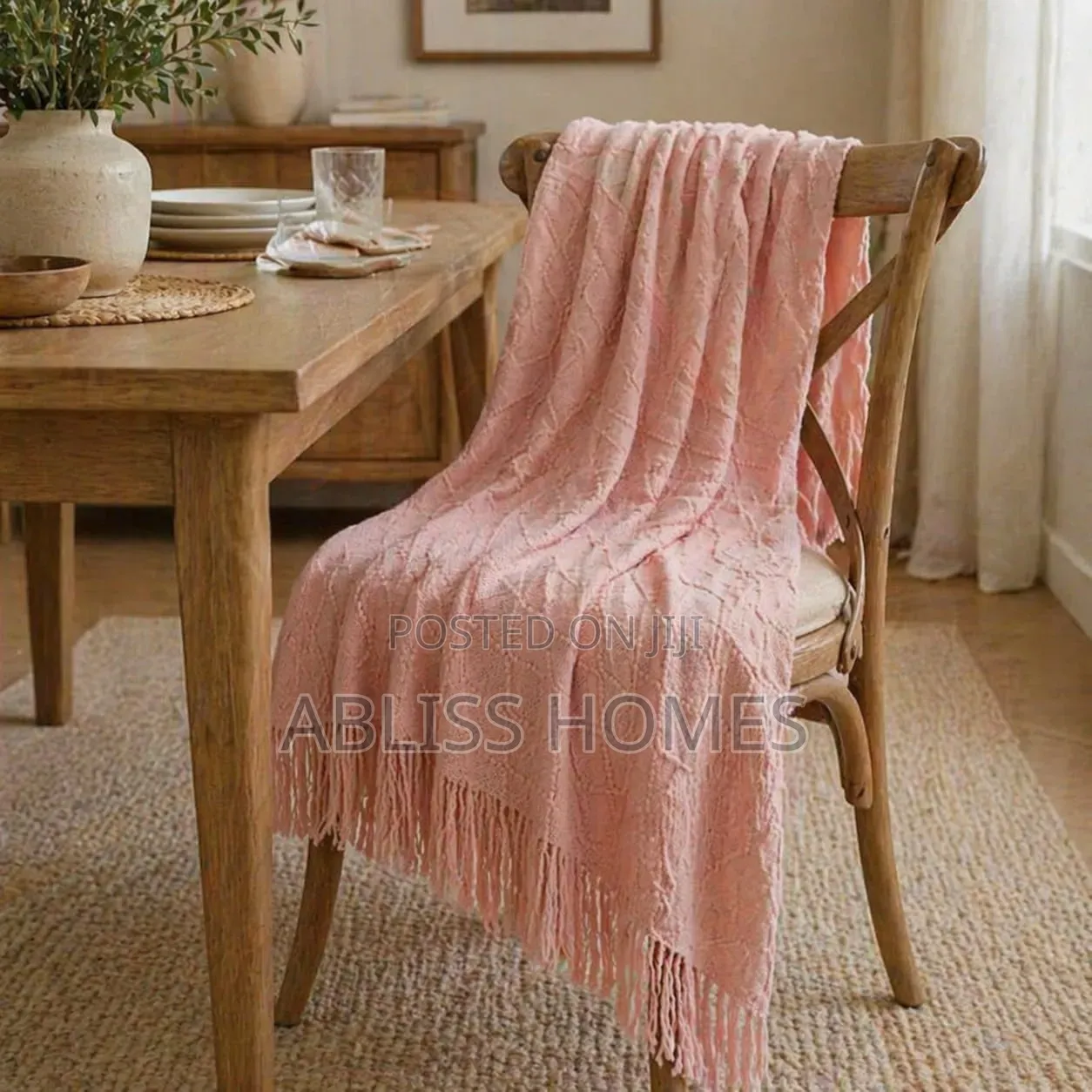 Decorative Knitted Throw Blankets