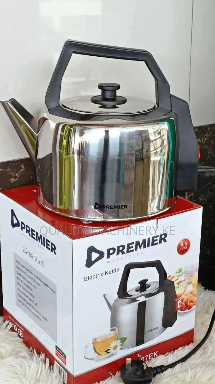 Stainless 4.5l Premier Electric Kettle