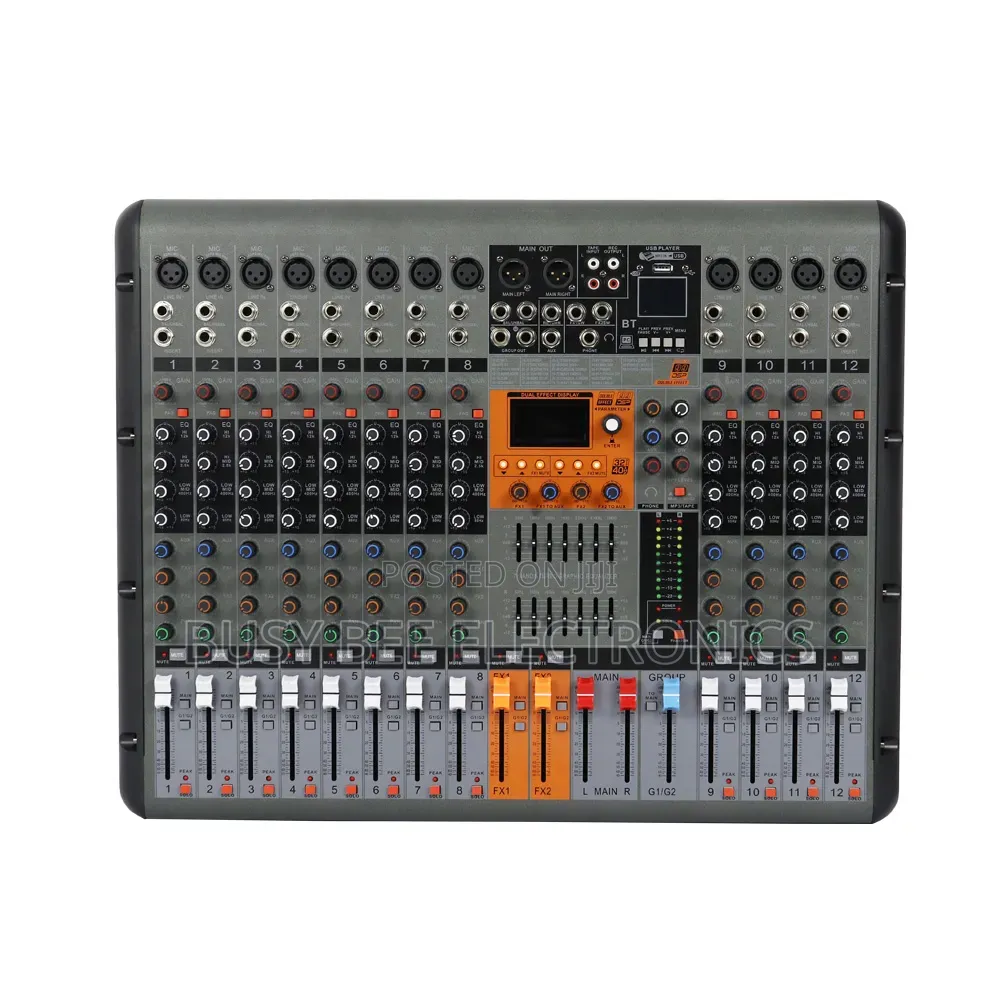 3000w 12 Channel Professional Powered Mixer