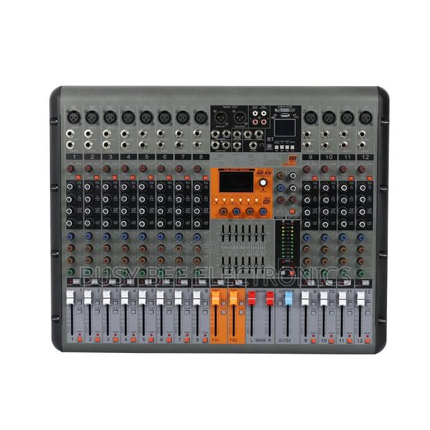 3000w 12 Channel Professional Powered Mixer - thumbnail 2