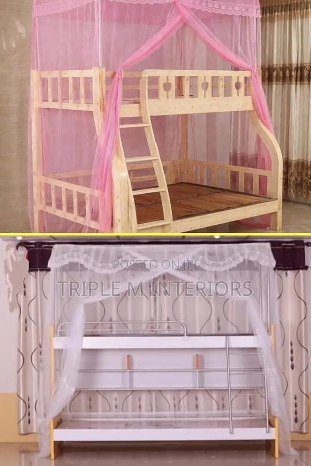 Upgrade Your Bedroom With Elegant Top-Square Double Decker Nets.
